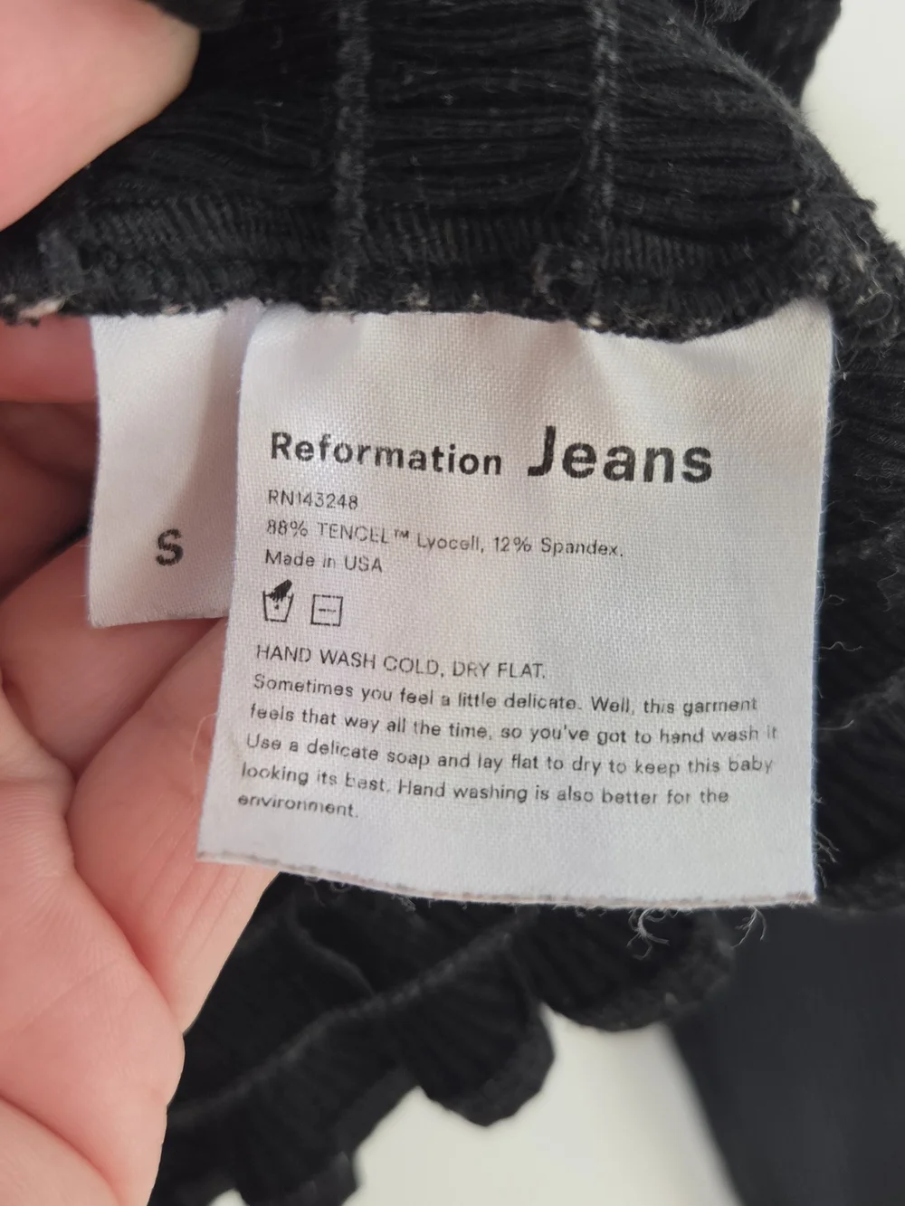 Reformation Jeans Sable Smocked Crop Top